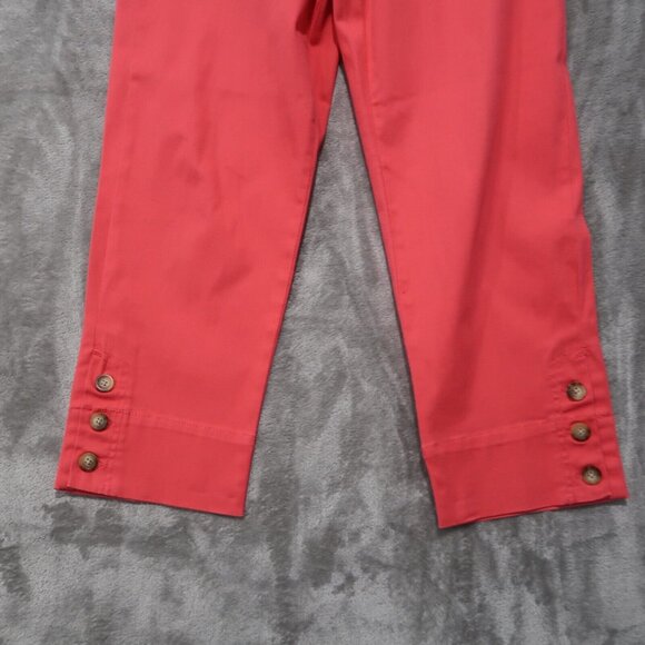 Charter Club Pants Womens 8 Pink Capri Chino Denim High Rise Preppy City Casual - Picture 3 of 14